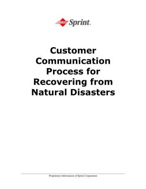 Natural Disaster Processes