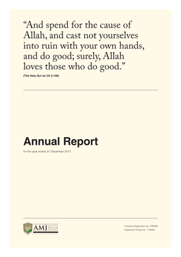 Annual Report for the Year Ended 31 December 2012