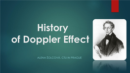 History of Doppler Effect