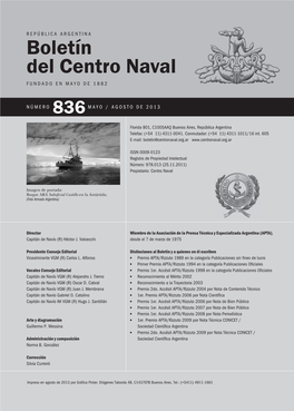 Boletín Del Centro Naval FUNDADO EN MAYO DE 1882