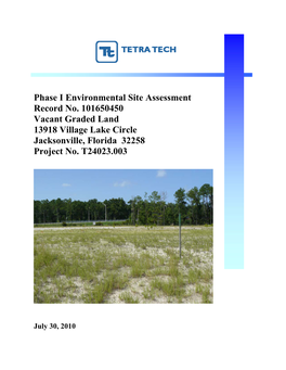Phase I Environmental Site Assessment Record No