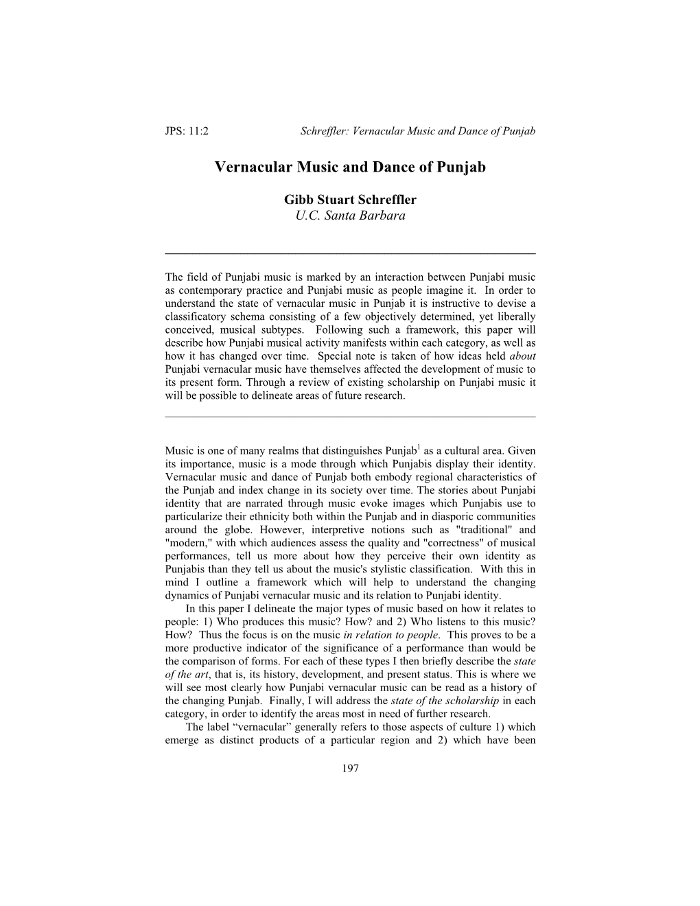 Sample Page of Text