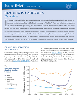 Fracking in California Overview
