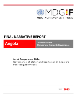 Angola Democratic Economic Governance