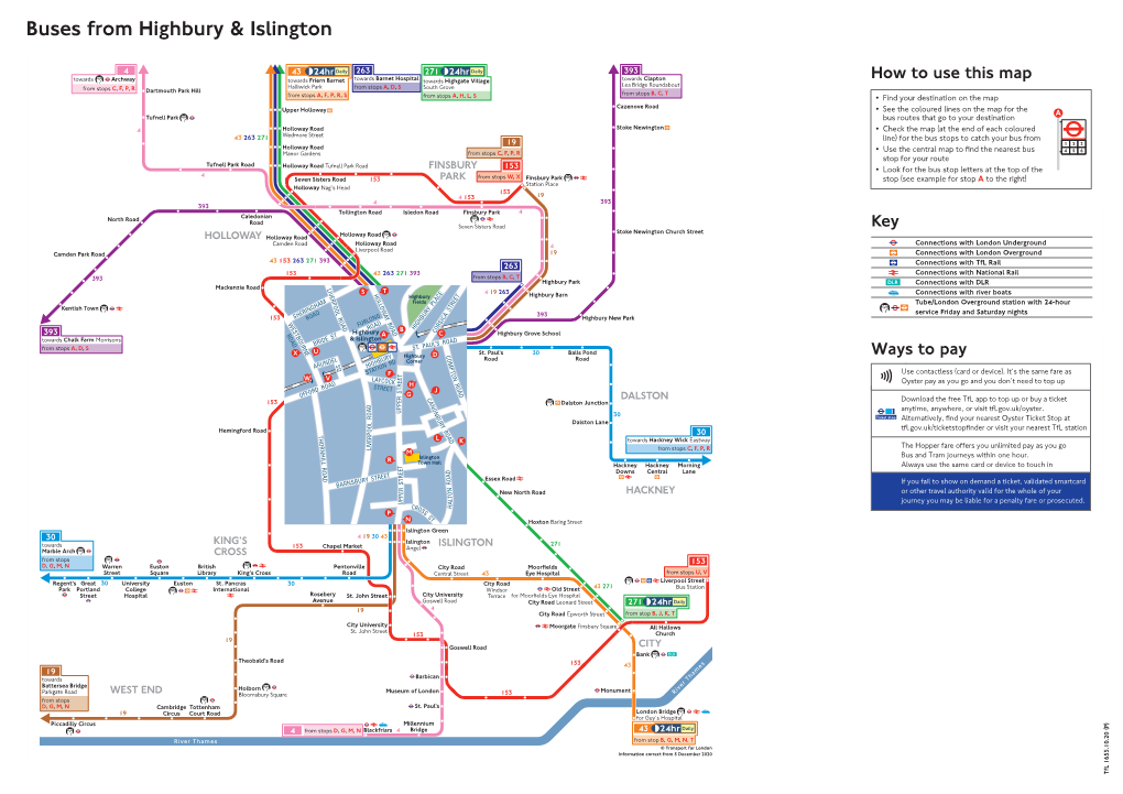 Buses from Highbury & Islington