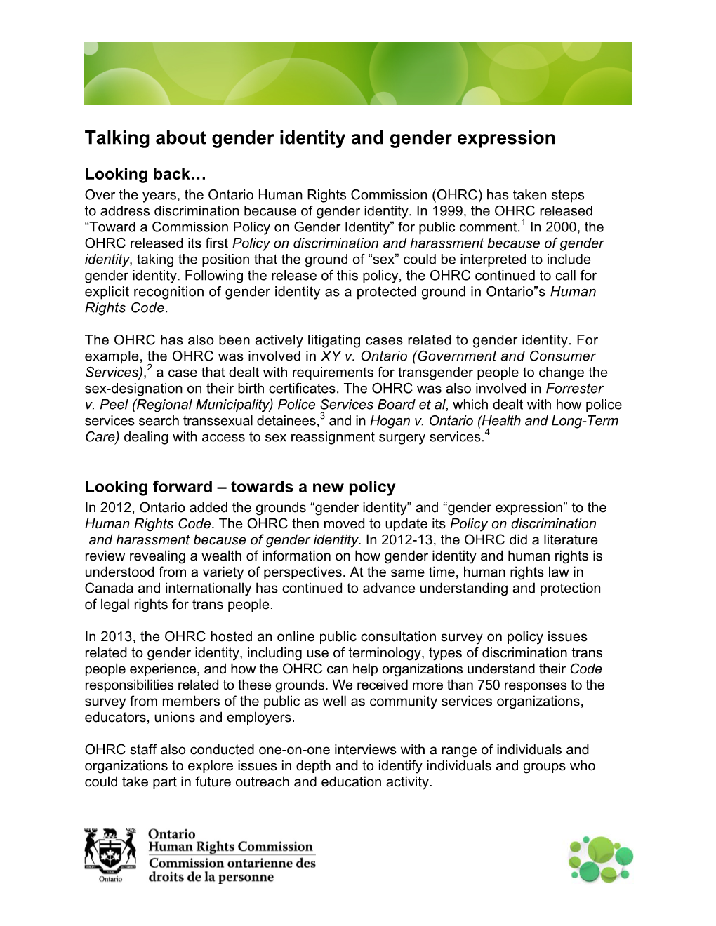 Talking About Gender Identity and Gender Expression