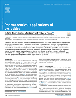 Pharmaceutical Applications of Cyclotides