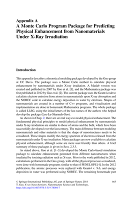 A Monte Carlo Program Package for Predicting Physical Enhancement from Nanomaterials Under X-Ray Irradiation