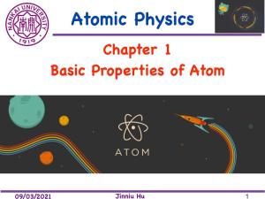 Atomic Physics Chapter 1