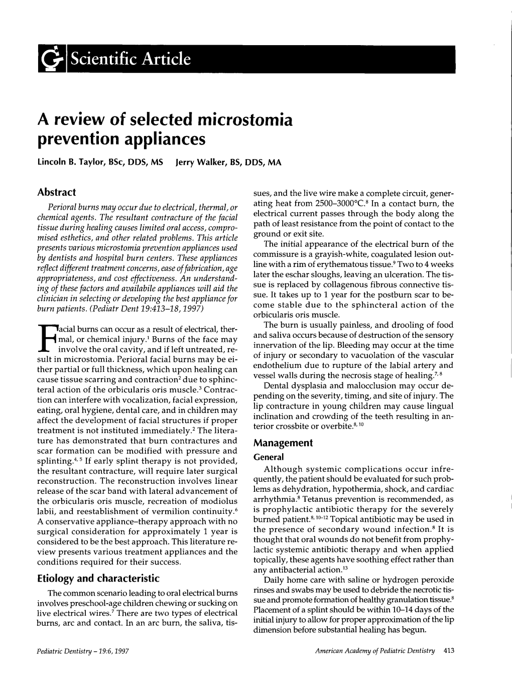 A Review of Selected Microstomia Prevention Appliances