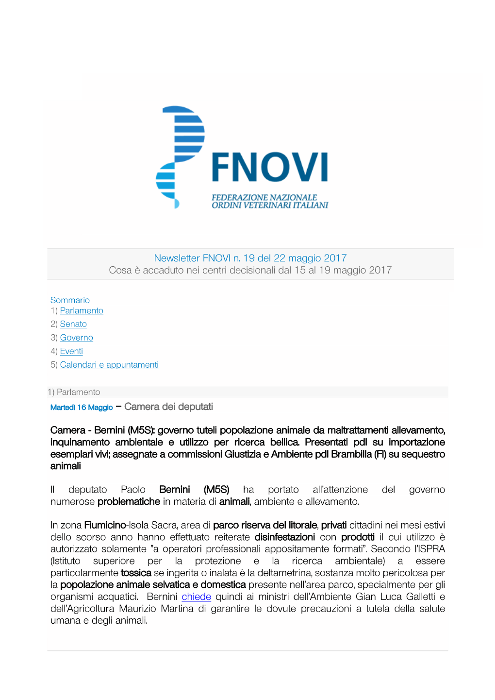 Newsletter FNOVI N