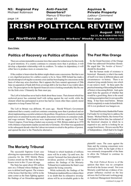 Irish Political Review, August 2012