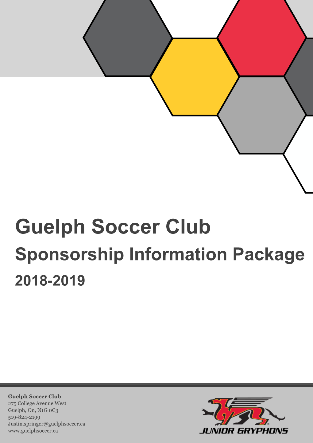 Guelph Soccer Sponsorship Package
