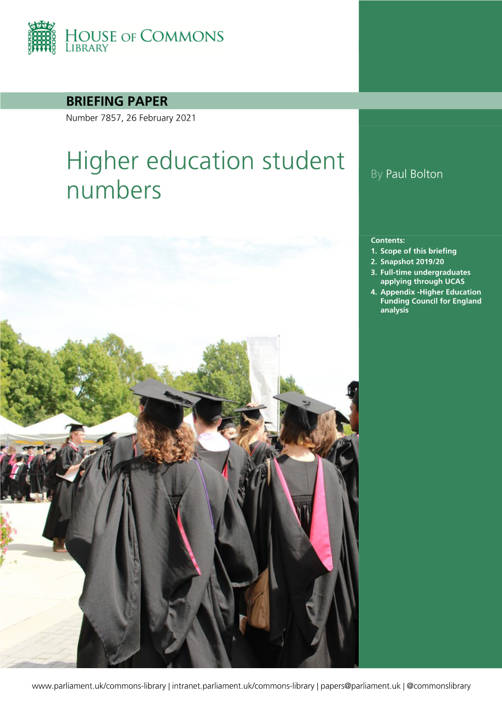Higher Education Student Numbers