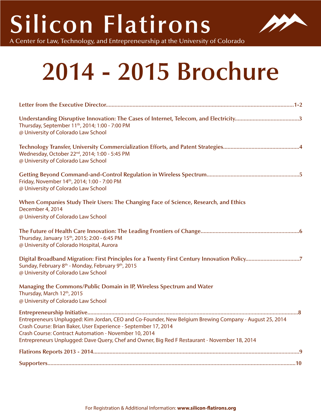 2015 Brochure