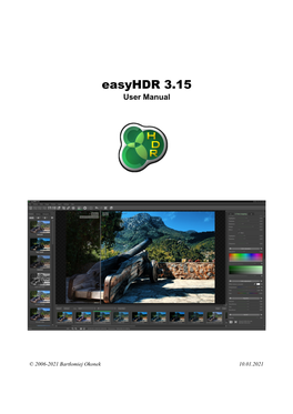 Easyhdr 3.15 User Manual