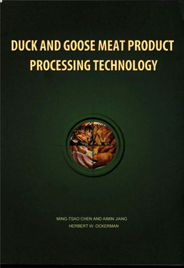 Duck and Goose Meat Product Processing Technology
