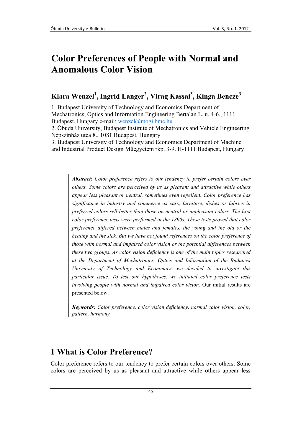 Color Preferences of People with Normal and Anomalous Color Vision