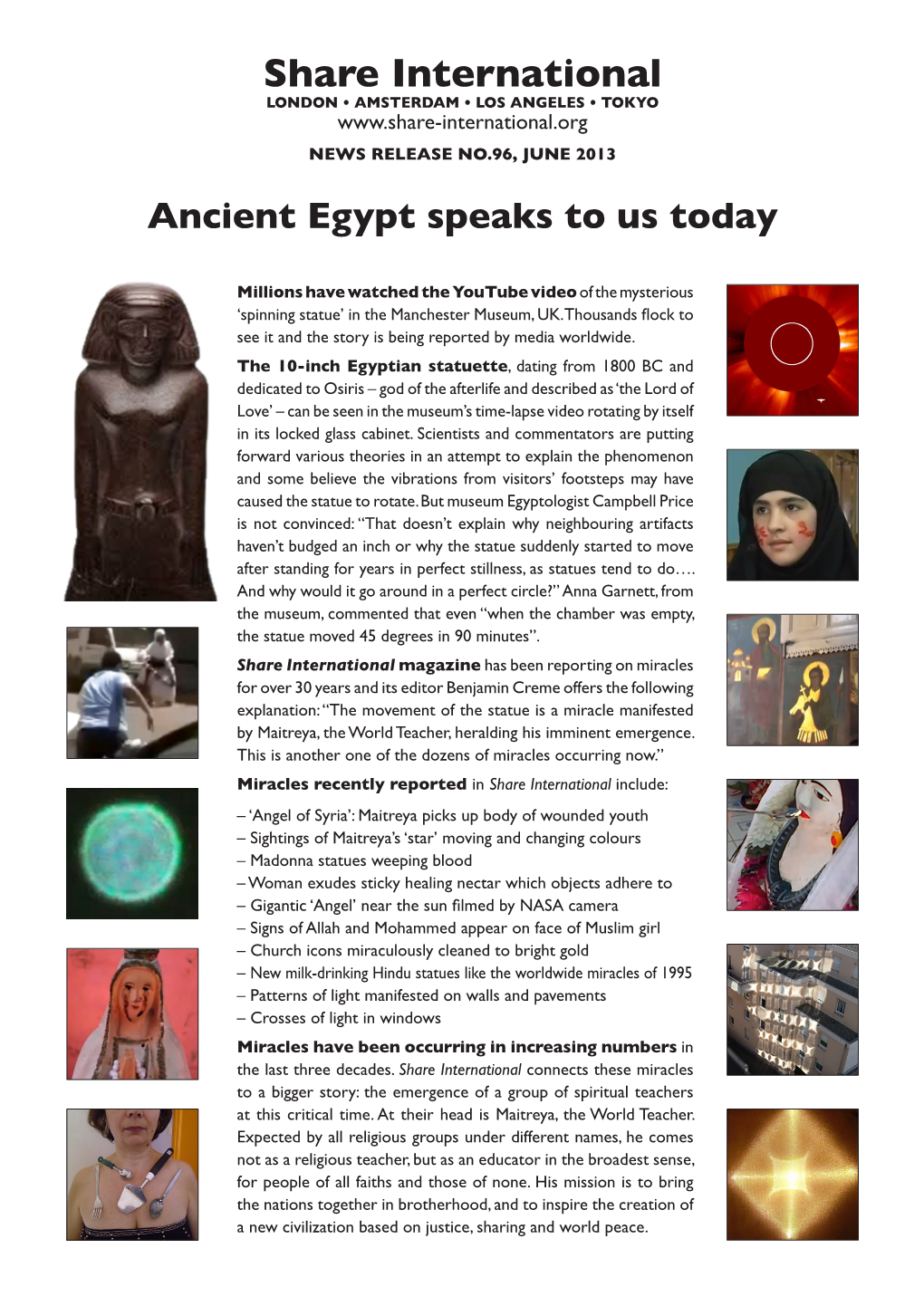 Ancient Egypt Speaks to Us Today