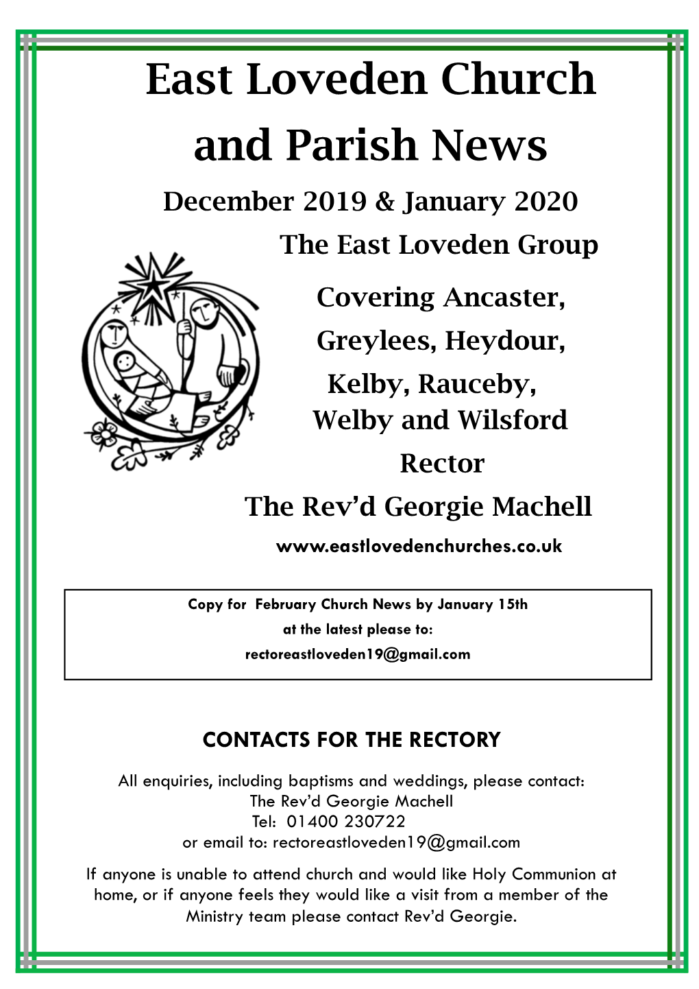East Loveden Church and Parish News December 2019 & January 2020 the East Loveden Group