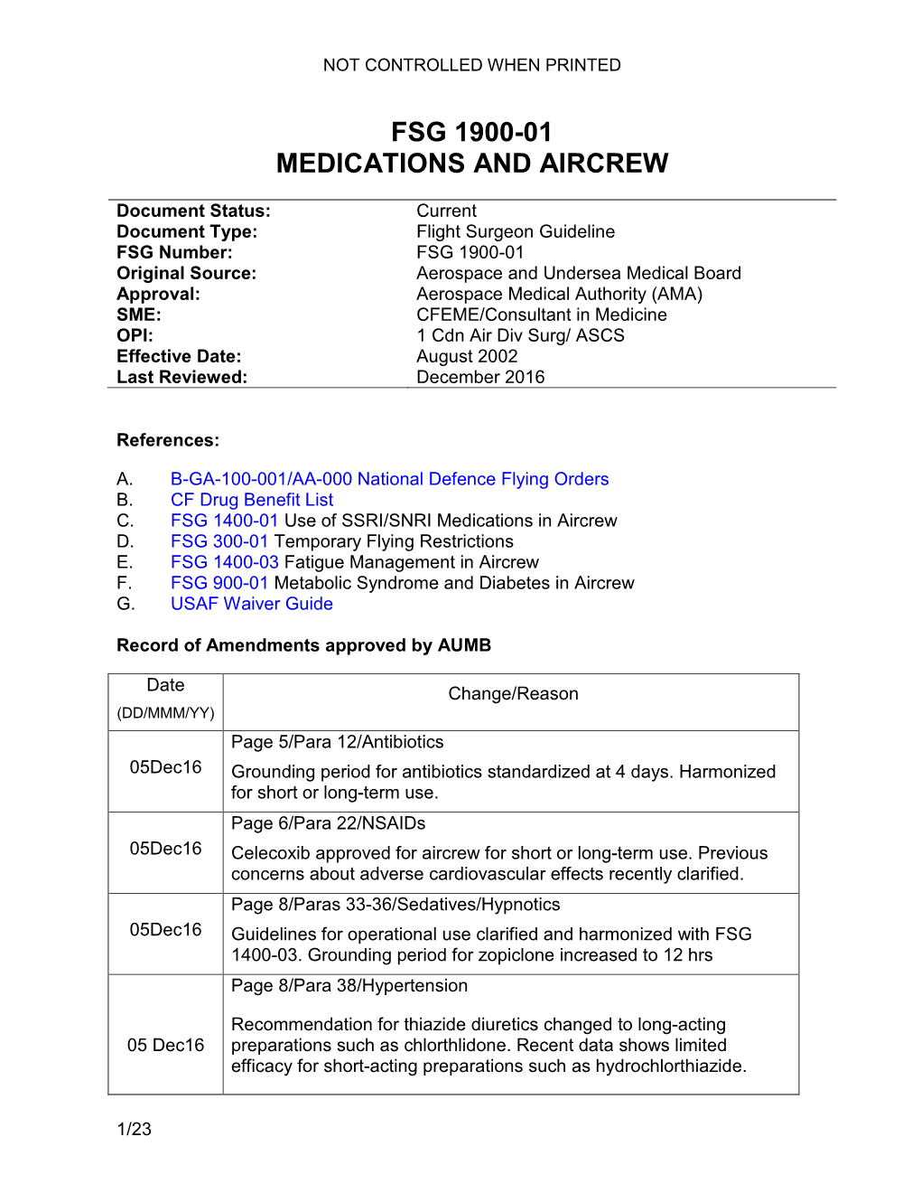 Fsg 1900-01 Medications and Aircrew