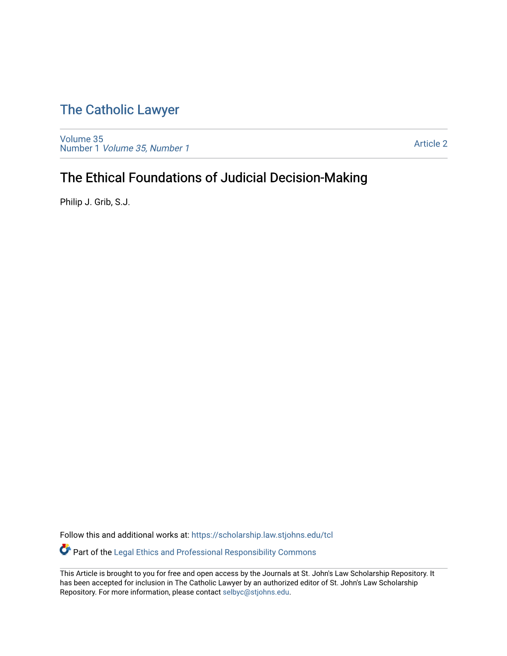 The Ethical Foundations of Judicial Decision-Making