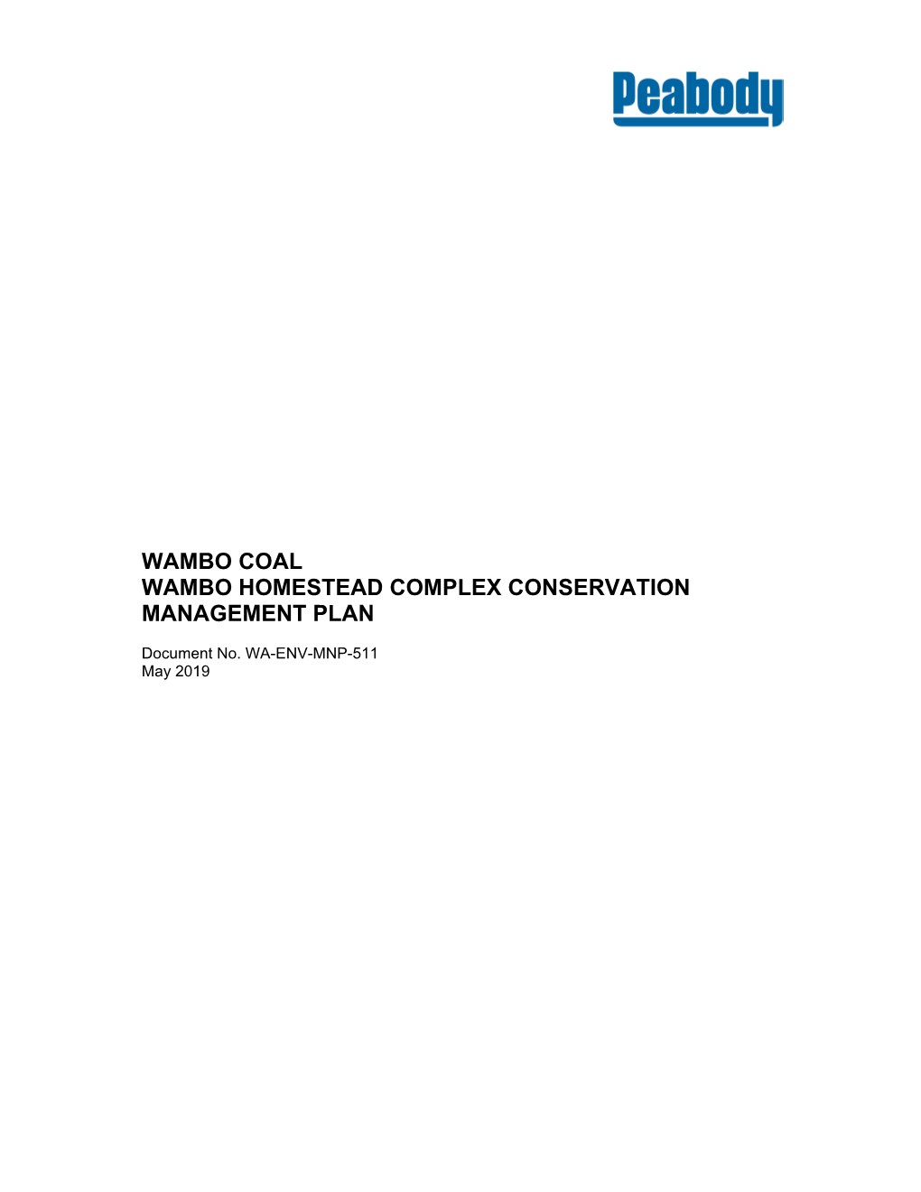 Wambo Homestead Complex Conservation Management Plan