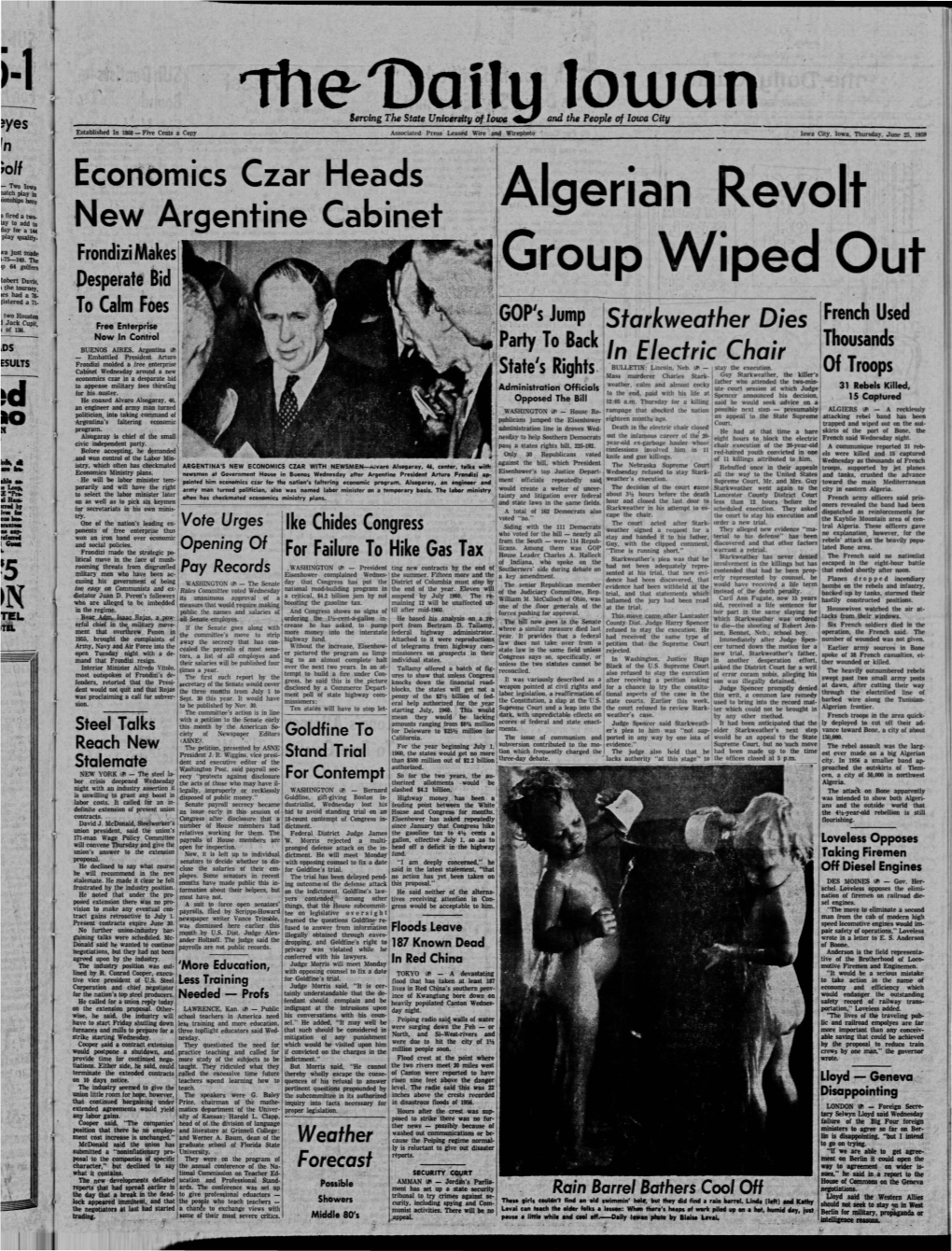 Daily Iowan (Iowa City, Iowa), 1959-06-25