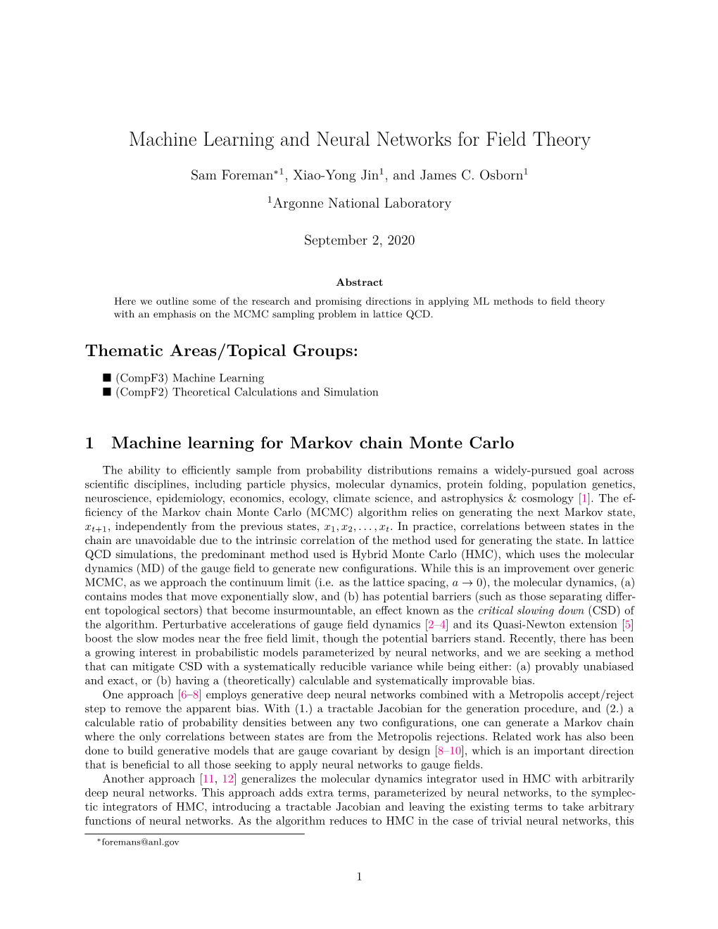 Machine Learning and Neural Networks for Field Theory