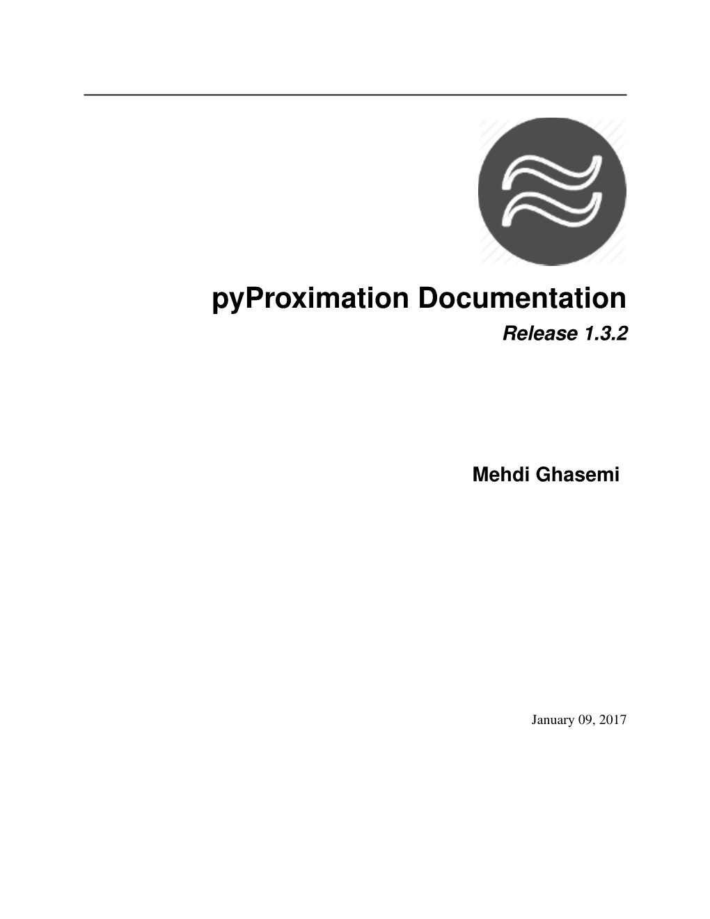 Pyproximation Documentation Release 1.3.2