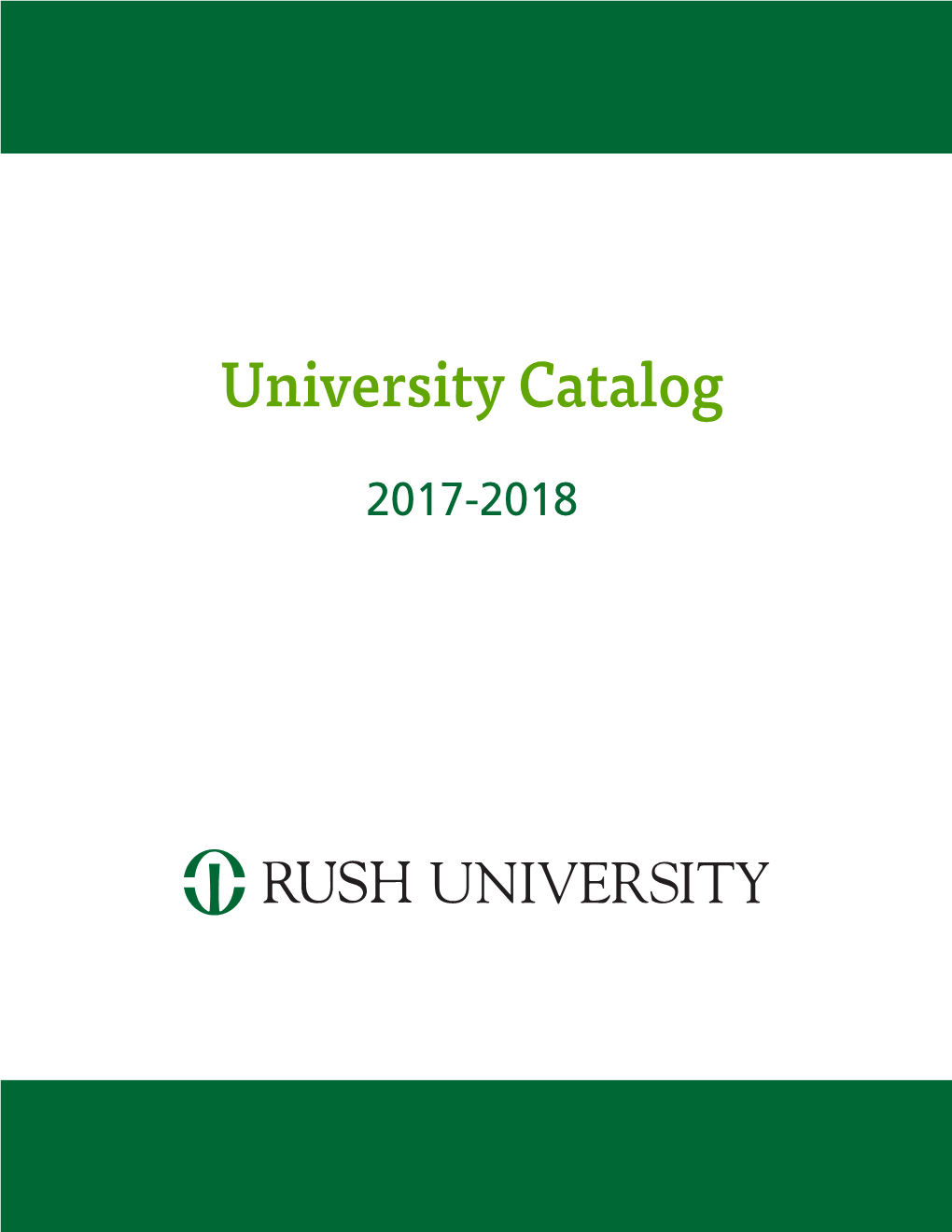 2017-2018 Rush University Catalog.Pdf
