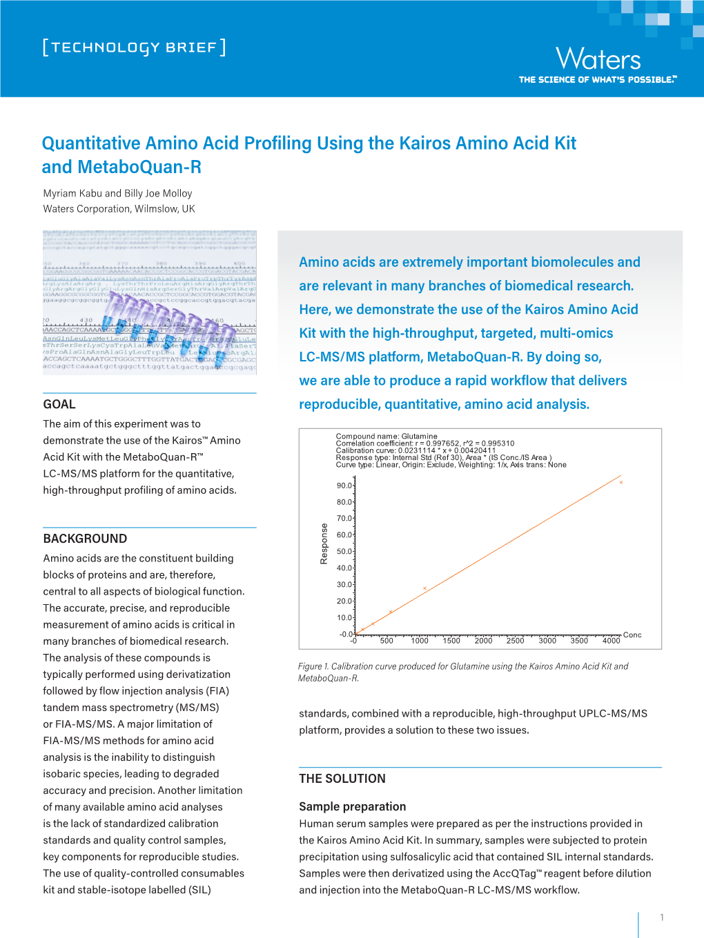 Quantitative Amino Acid Profiling Using the Kairos Amino Acid Kit and Metaboquan-R
