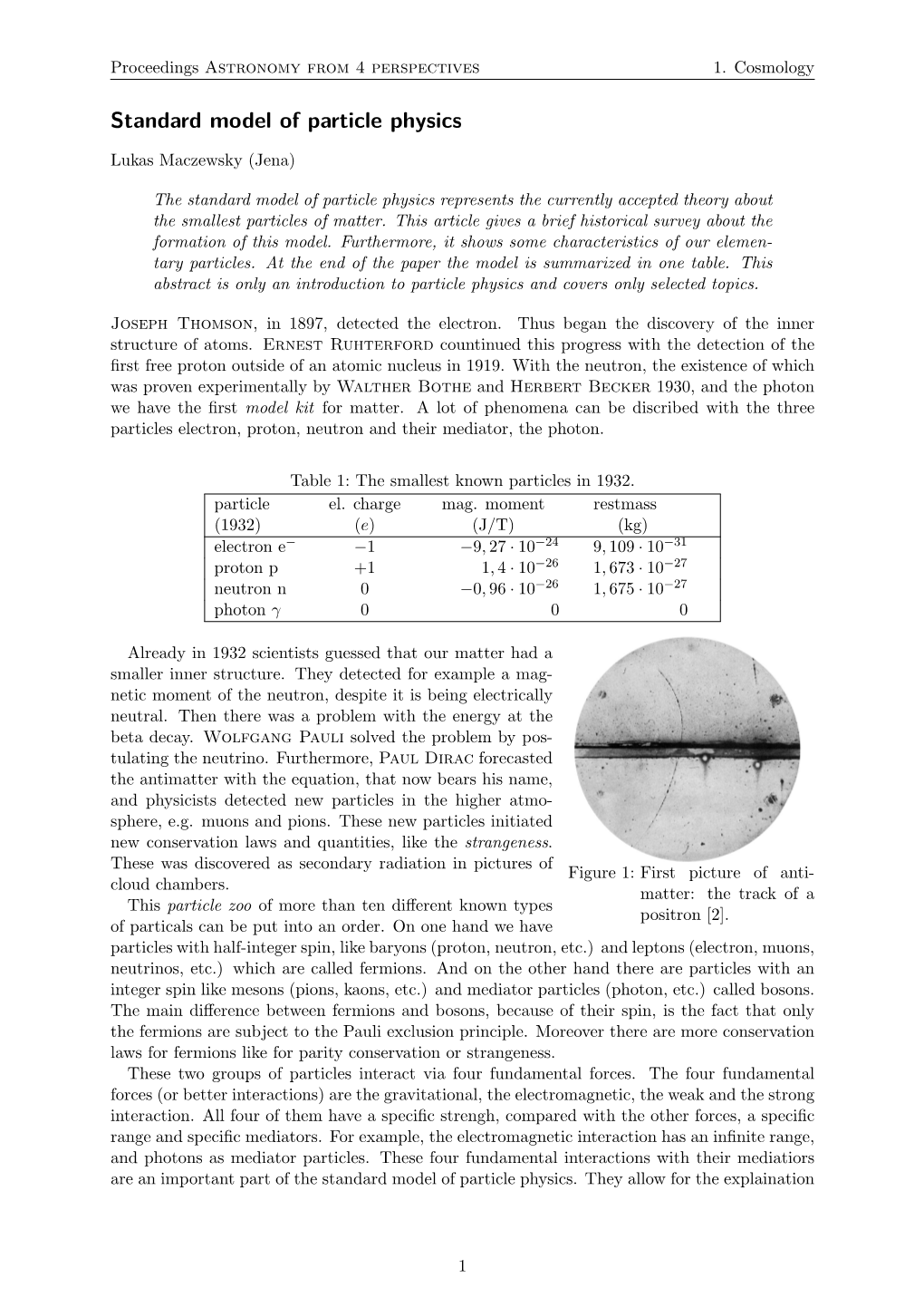 Standard Model of Particle Physics