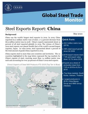 Steel Exports Report: China
