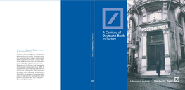 PDF a Century of Deutsche Bank in Turkey – an Illustrated History