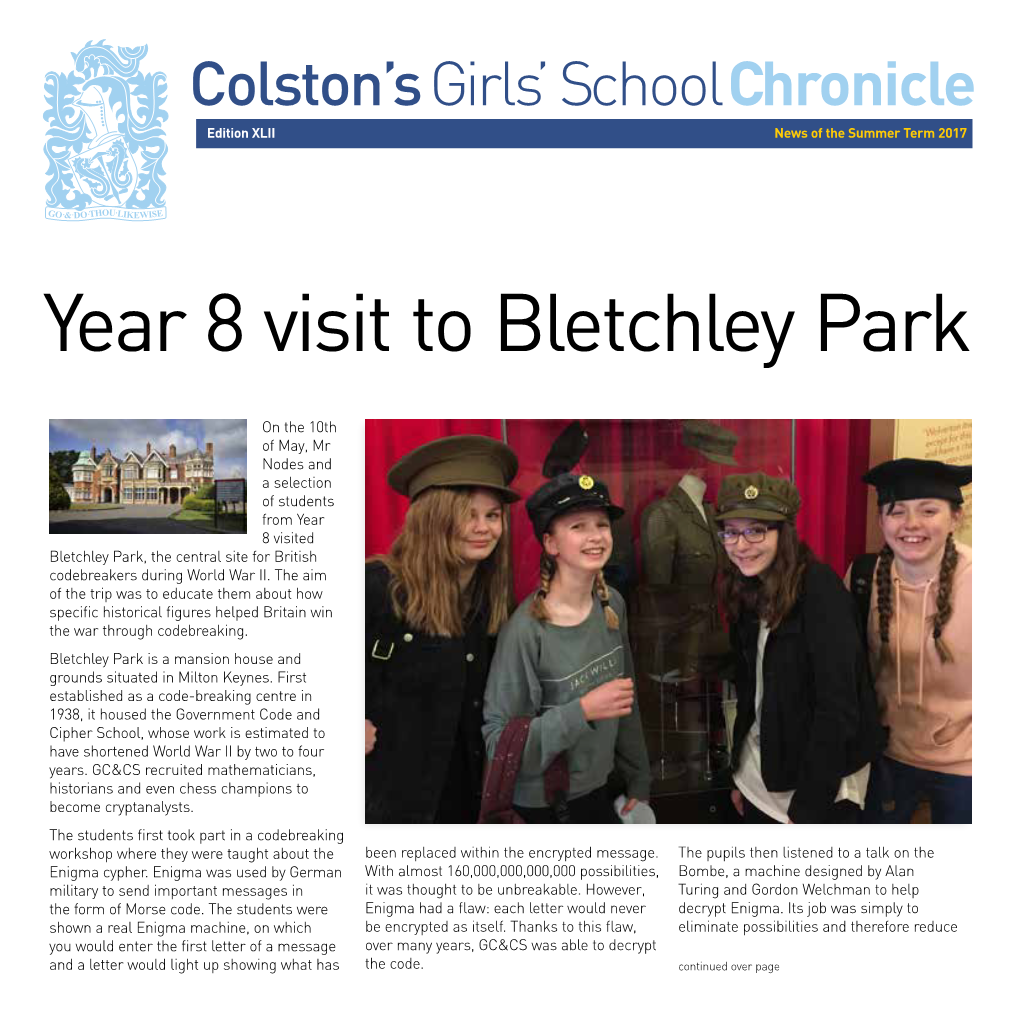Year 8 Visit to Bletchley Park