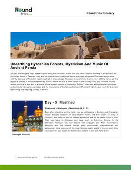 Unearthing Hyrcanian Forests, Mysticism and Music of Ancient Persia
