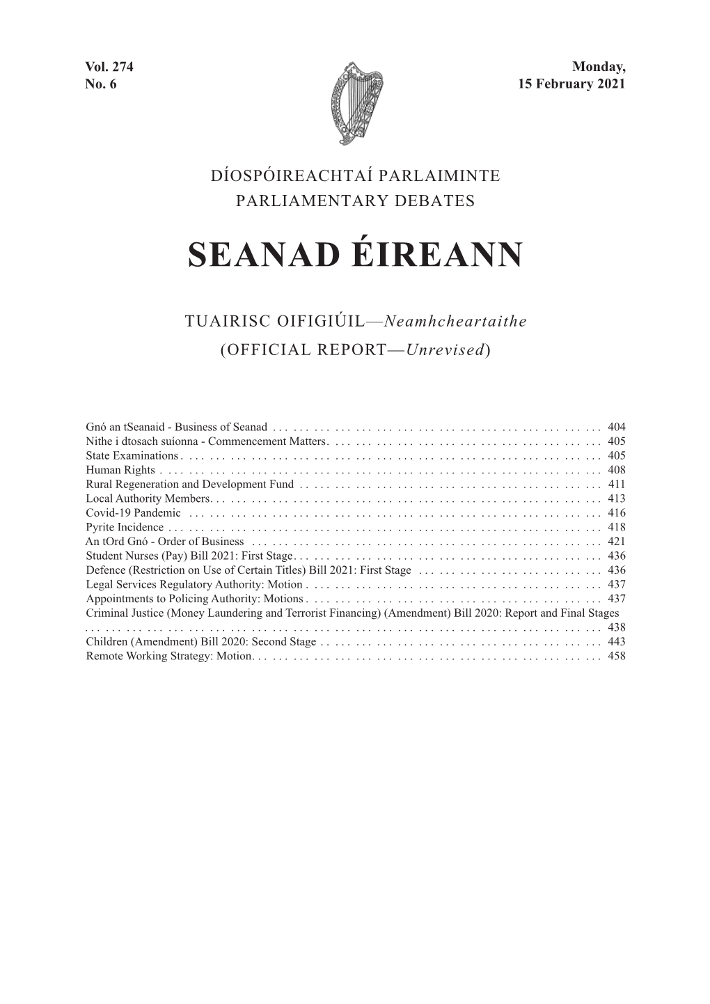 Seanad Éireann