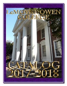 Undergraduate Catalog 2017-2018