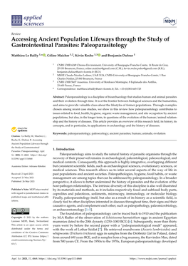Accessing Ancient Population Lifeways Through the Study of Gastrointestinal Parasites: Paleoparasitology