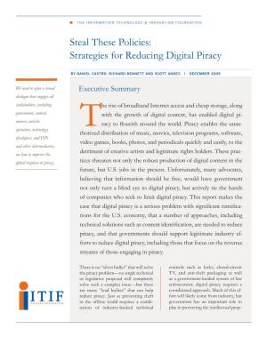 Strategies for Reducing Digital Piracy