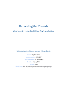 Unraveling the Threads