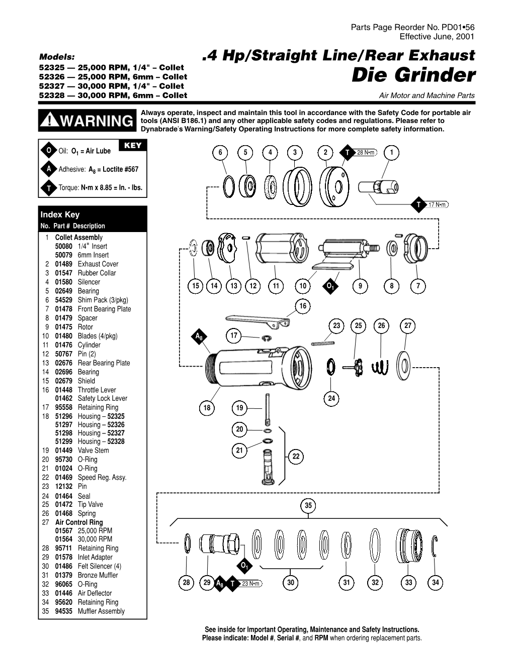 Die Grinder 52327 — 30,000 RPM, 1/4