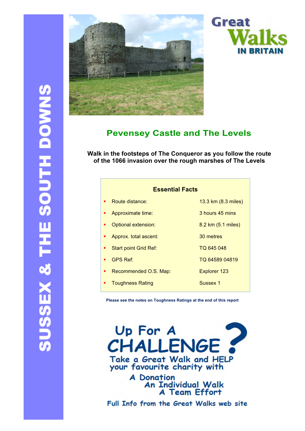 Pevensey Castle and the Levels