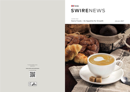 Swire Foods – an Appetite for Growth January 2017