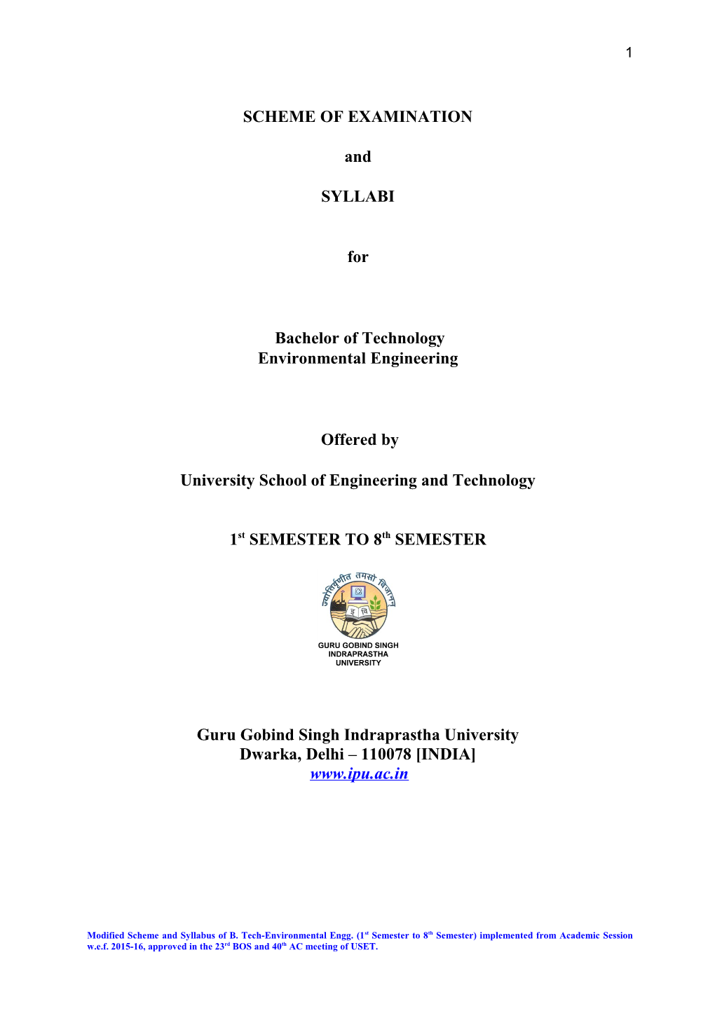 Scheme of Examination s5