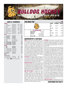 Bulldog Hockey University of Minnesota Duluth