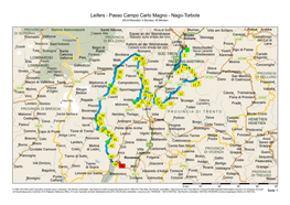 Leifers - Passo Campo Carlo Magno - Nago-Torbole 252.8 Kilometer; 4 Stunden, 40 Minuten
