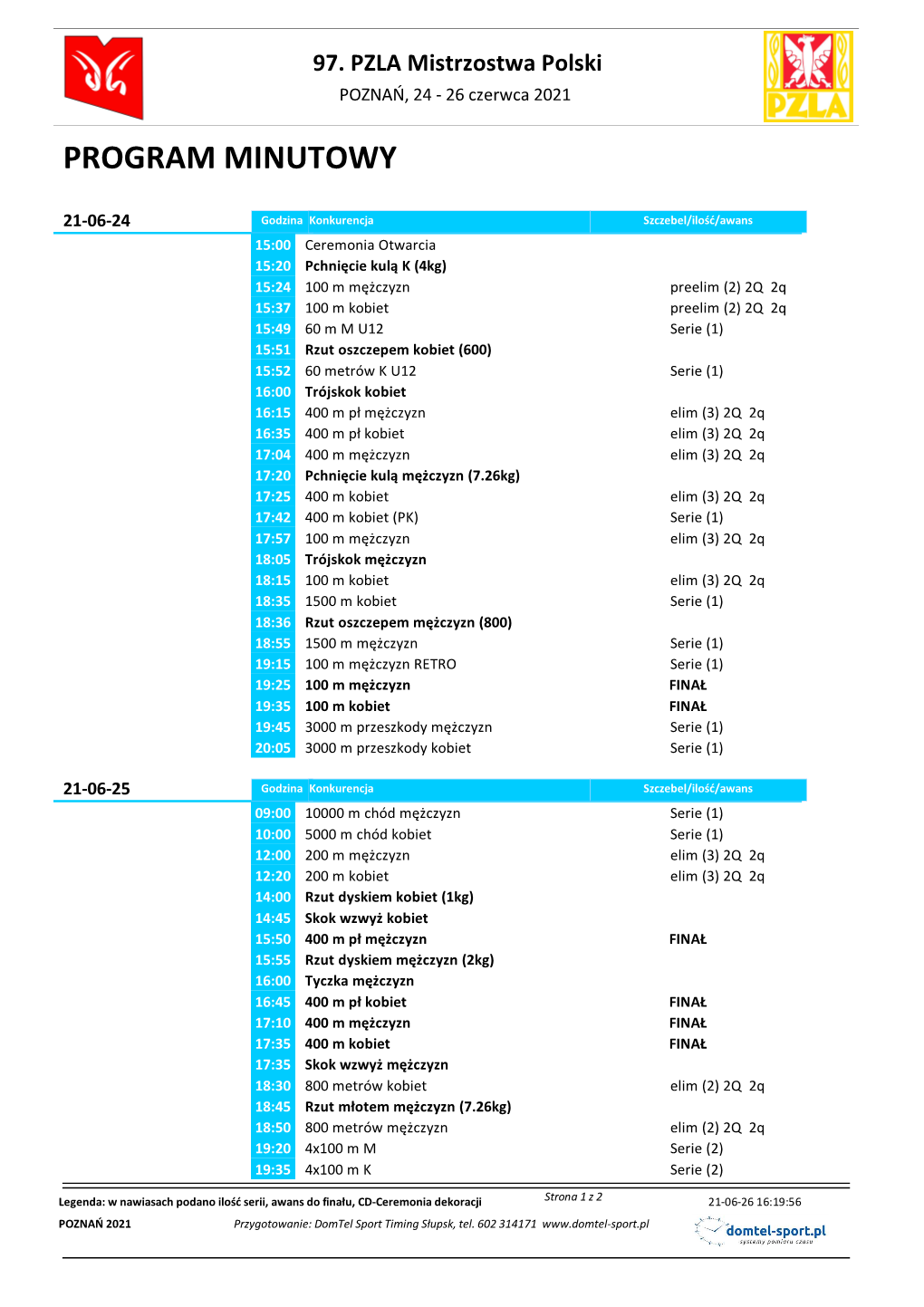 Program Minutowy