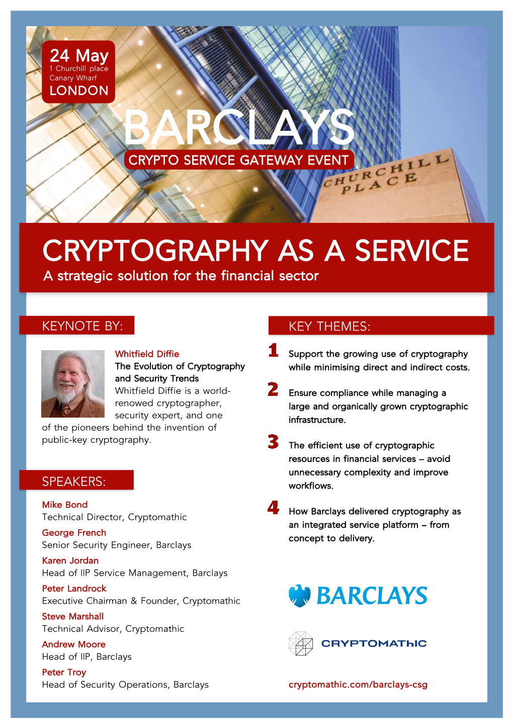 Barclays Crypto Service Gateway Event